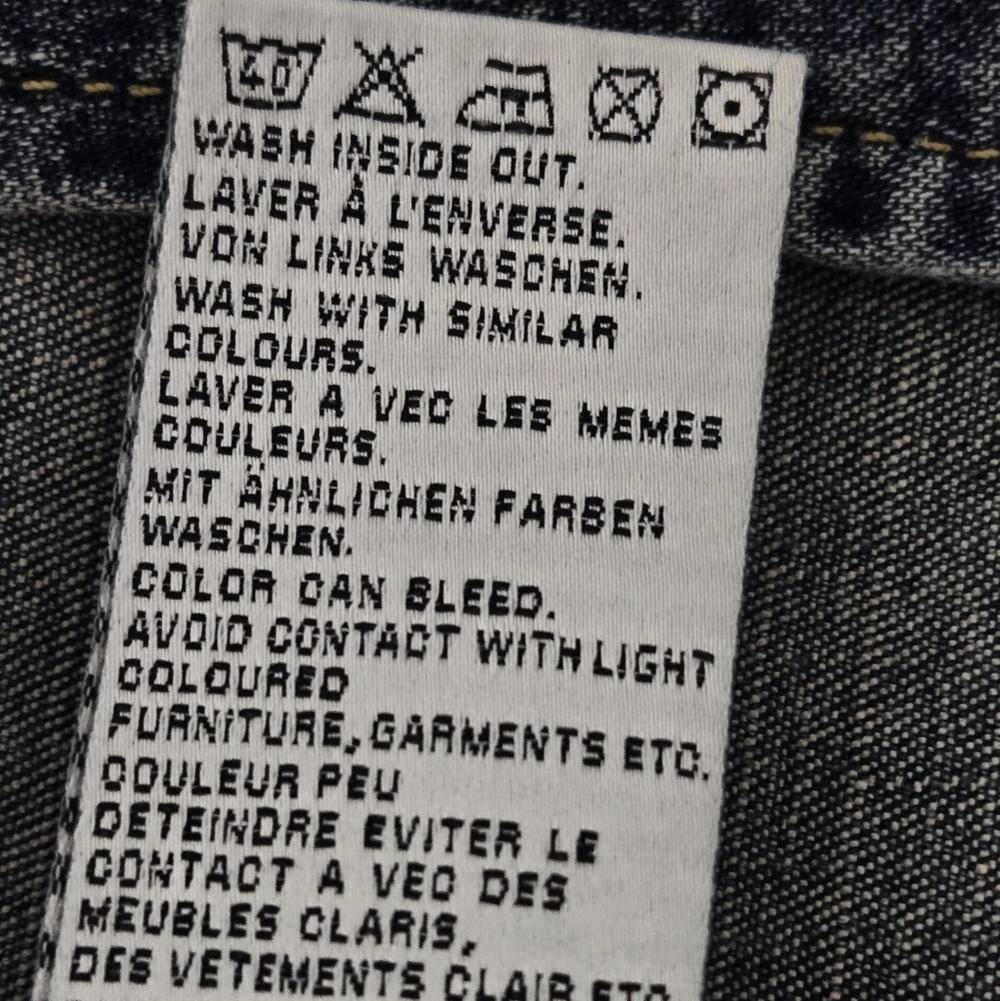 Vintage Y2K Miss Sixty‎ Jean Blue Denim Fitted Jacket Size Medium - Picture 15 of 16